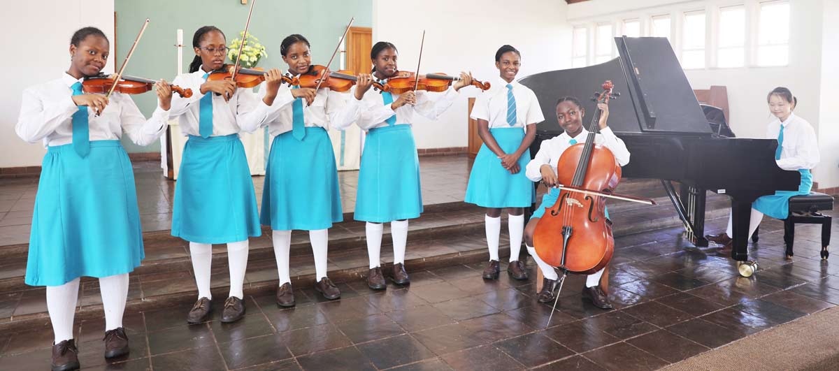 Arundel School Zimbabwe string ensemble